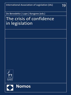 cover image of The crisis of confidence in legislation